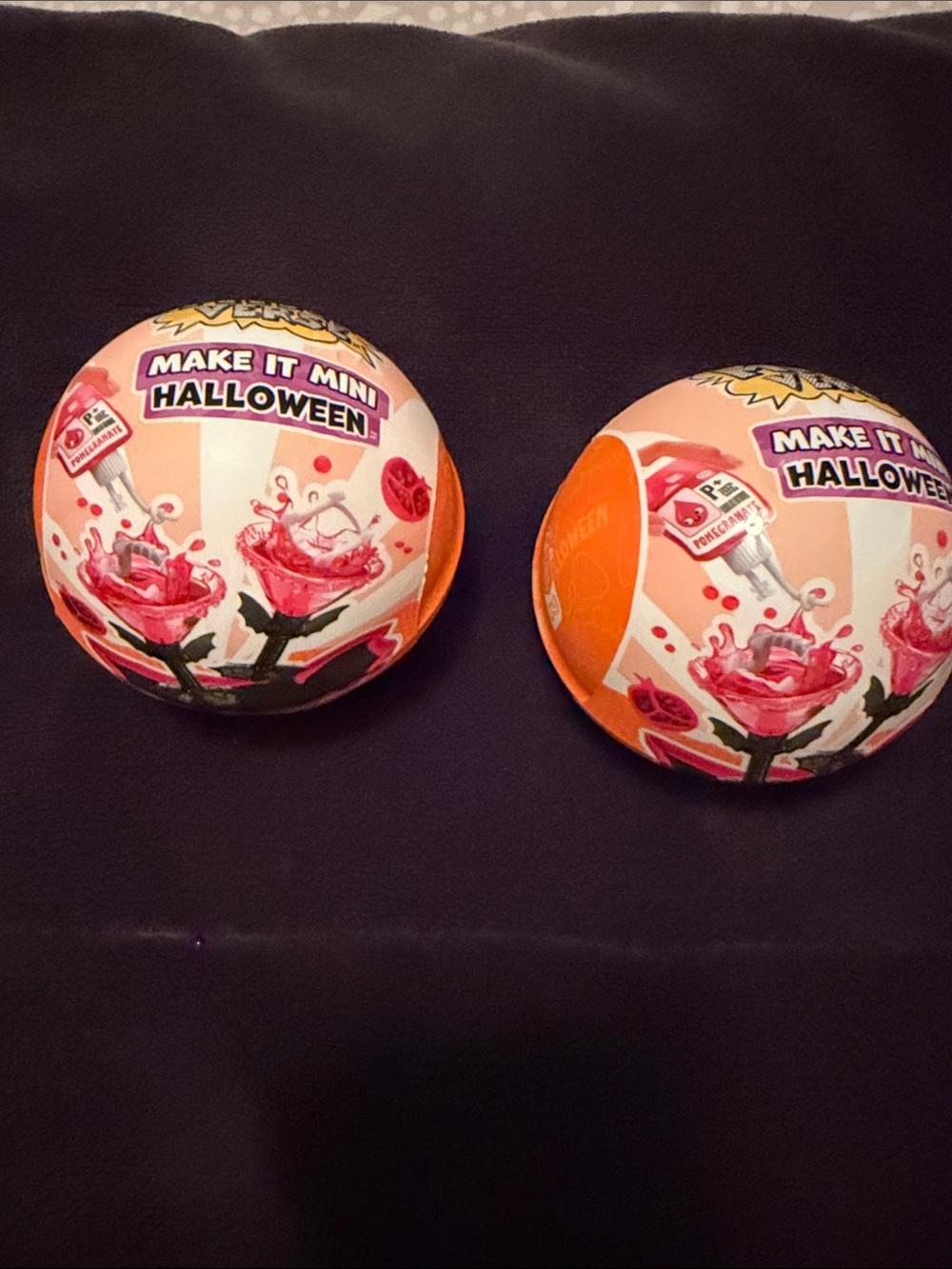 MGA Miniverse Halloween Surprise Ball set of 2 Includes rare and martini glasses
